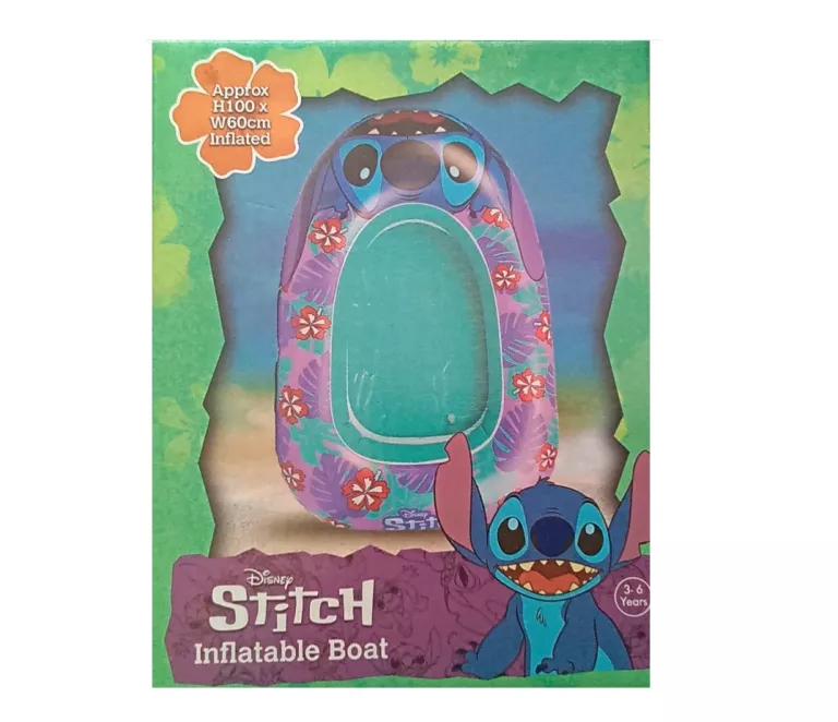 DMUCHANA ŁÓDKA PONTON DO PŁYWANIA LICENCJA DISNEY LILO&STITCH STITCH 100X6