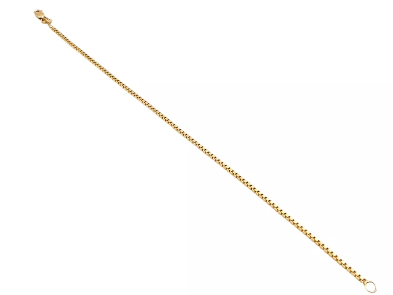 ZŁOTA BRANSOLETKA KOSTKA 1.69G P585 19CM
