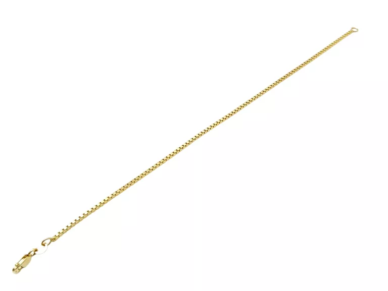 ZŁOTA BRANSOLETKA KOSTKA 1.69G P585 19CM