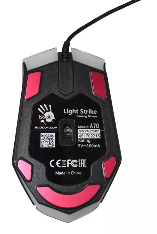 MYSZKA GAMINGOWA A4TECH BLOODY A70 LIGHT STRIKE