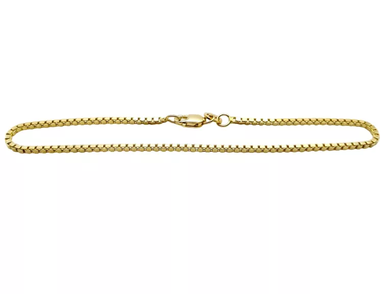 ZŁOTA BRANSOLETKA KOSTKA 1.69G P585 19CM