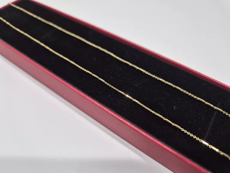 ZŁOTY DAMSKI ŁAŃCUSZEK 585 2,3G 50CM