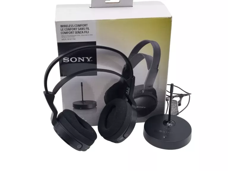 SŁUCHAWKI NAUSZNE BEZPRZEWODOWE SONY MDR-RF811RK Z TRANSMITEREM