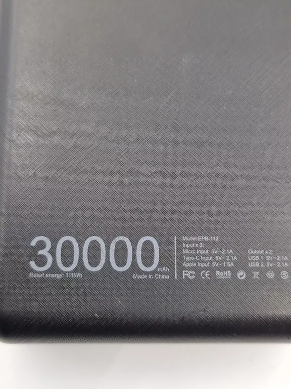 EXTRALINK POWERBANK 30000MAH