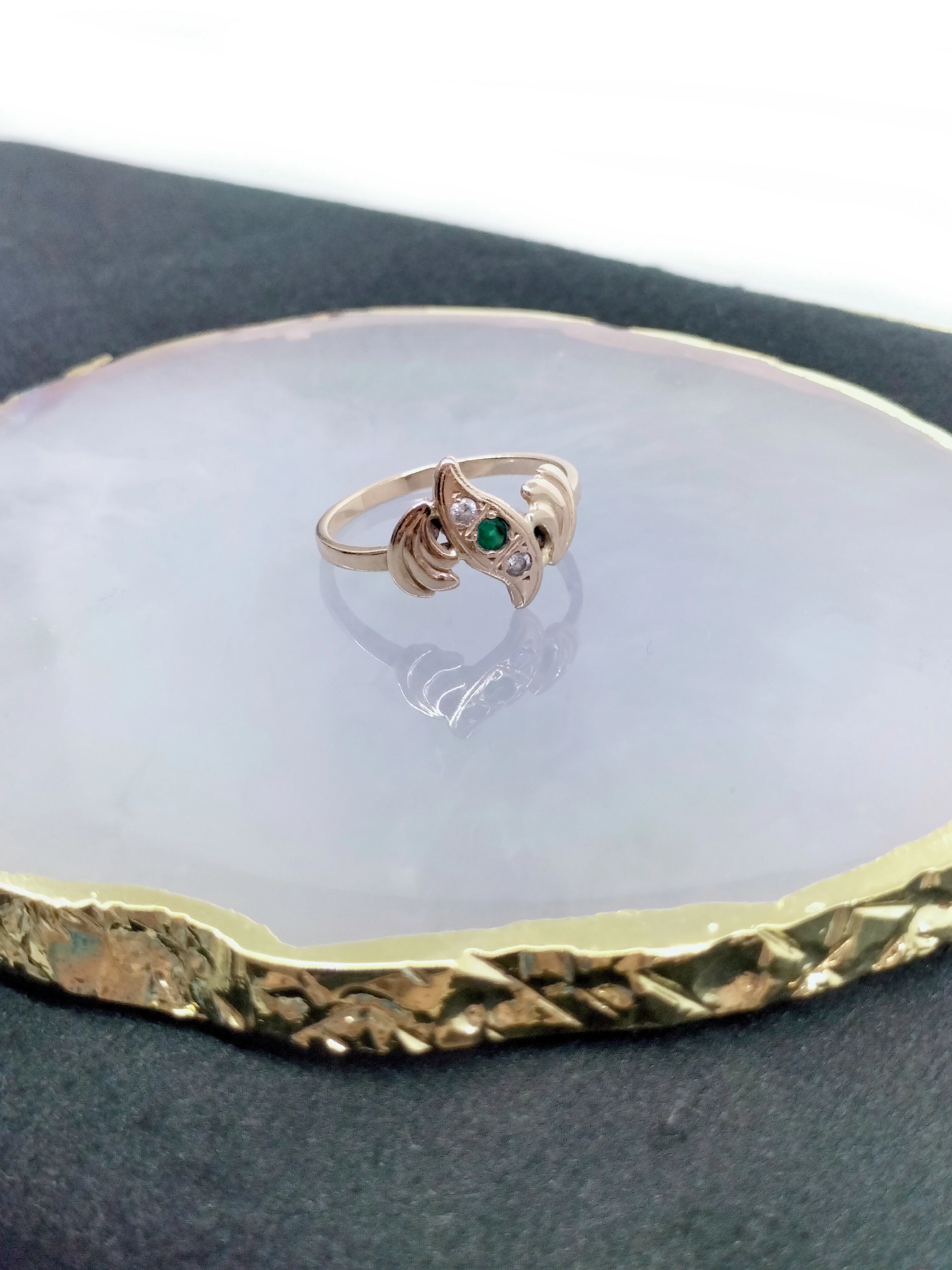 piekny-zloty-pierscionek-z-zielonym-oczkiem-p585-r16-230g-material-15835-2