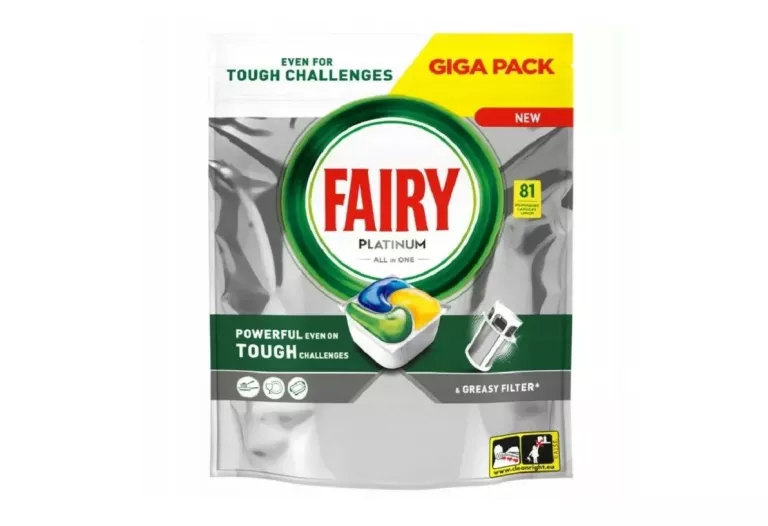 FAIRY PLATINUM ALL IN ONE KAPSUŁKI DO ZMYWARKI CYTRYNA 81 SZT