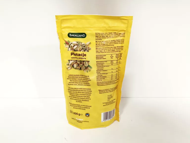 BAKALLAND PISTACJE PRAŻONE 200G