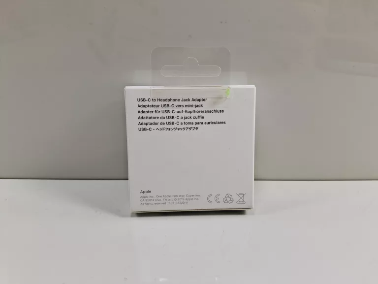 ORYGINALNY ADAPTER PRZEJŚCIÓWKA APPLE MMX62ZM/A LIGHTNING - JACK 3.5MM