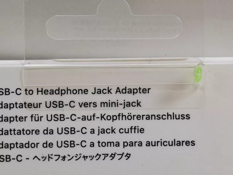 ORYGINALNY ADAPTER PRZEJŚCIÓWKA APPLE MMX62ZM/A LIGHTNING - JACK 3.5MM