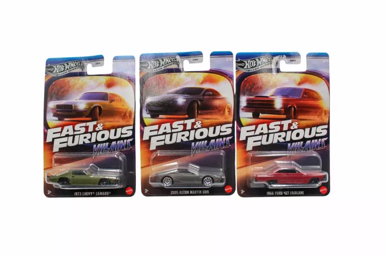 HOT WHEELS SILVER SERIES FAST & FURIOUS VILLAINS JBY35