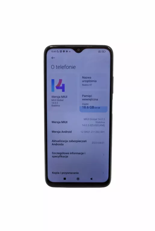 TELEFON SMARTFON XIAOMI REDMI 9T 4 GB / 64 GB 4G (LTE)