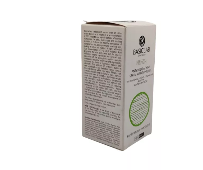 BASICLAM ANTYOKSYDACYJNE SERUM WYRÓWNUJĄCE  ROZŚWIETLENIE I WYCISZENIE 30M