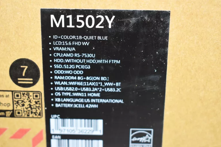 LAPTOP ASUS VIVOBOOK M1502Y