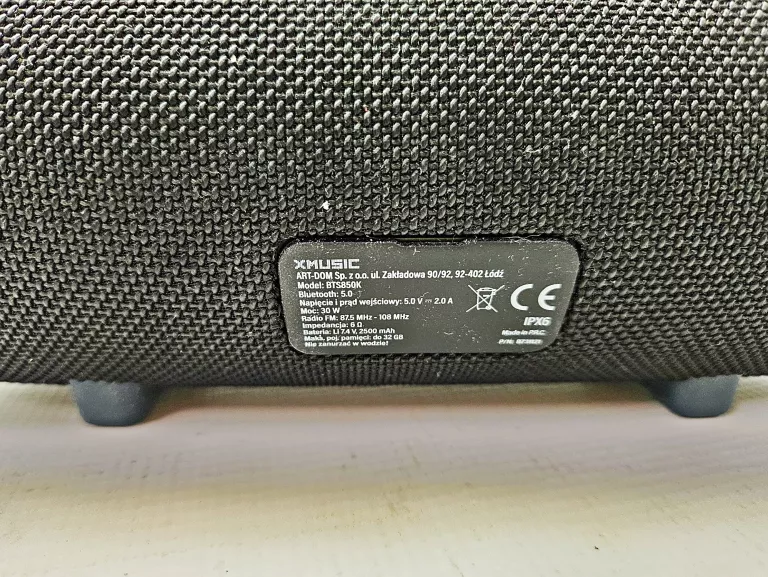 GŁOŚNIK BLUETOOTH XMUSIC BTS850K PUDEŁKO