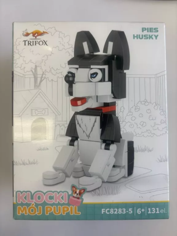 KLOCKI MÓJ PUPIL PIES HUSKY 131EL. 6+  TRIFOX