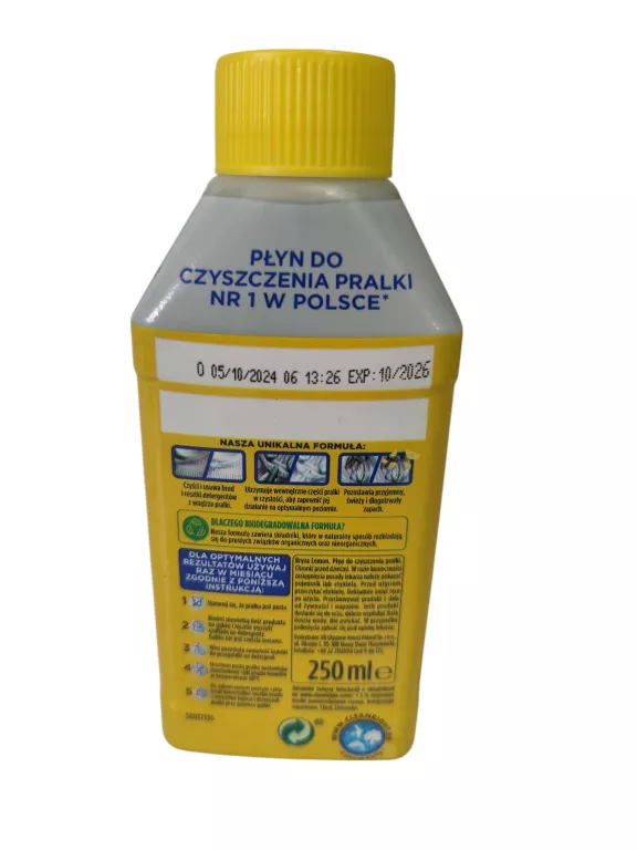 PŁYN DO CZYSZCZENIA PRALKI  BRYZA LEMON 250ML