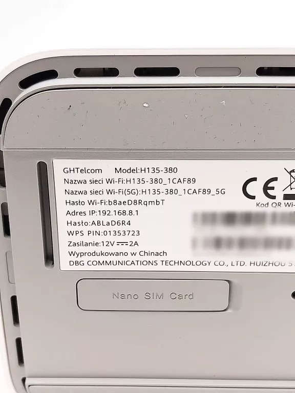 ROUTER STACJONARNY SPEEDBOX ROUTER 5G CPE 3 H135-380