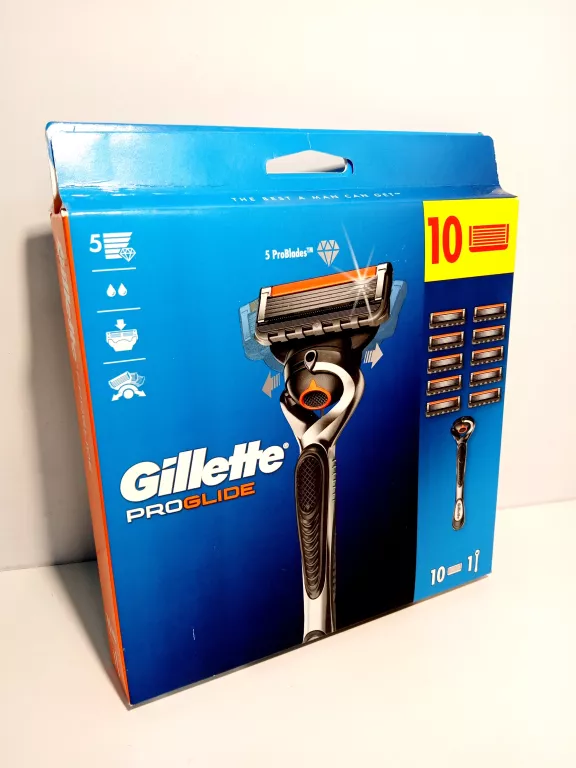 ZESTAW DO GOLENIA MASZYNKA GILLETTE PROGLIDE + 10 WKŁADÓW