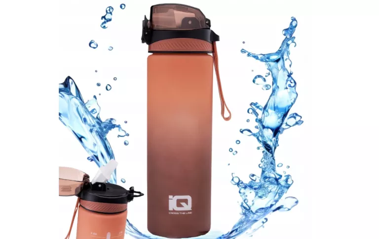 BIDON NA WODĘ SIŁOWNIĘ BUTELKA Z MIARKĄ FITNESS SPORTOWA 720 ML