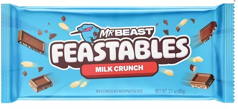 MRBEAST FEASTABLES CZEKOLADA MLECZNA CRUNCH USA 60G