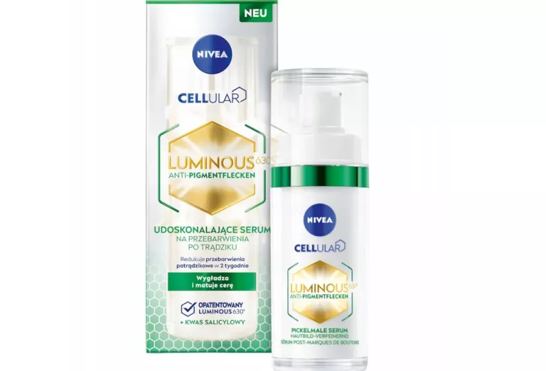 NIVEA CELLULAR LUMINOUS UDOSKONALAJĄCE SERUM NA PRZEBARWIENIA PO TRĄDZIKU,
