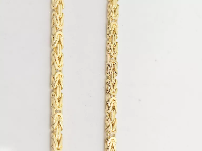 ZŁOTY ŁAŃCUSZEK SPLOT KRÓLEWSKI PR.585 55CM