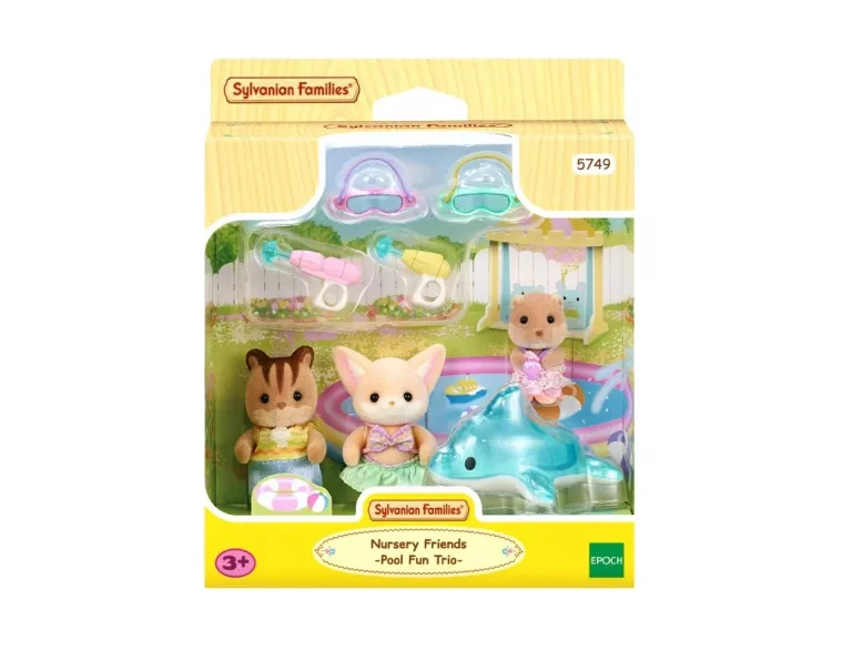 ZESTAW DO ZABAWY EPOCH SYLVANIAN FAMILIES NURSERY FRIENDS POOL FUN TRIO