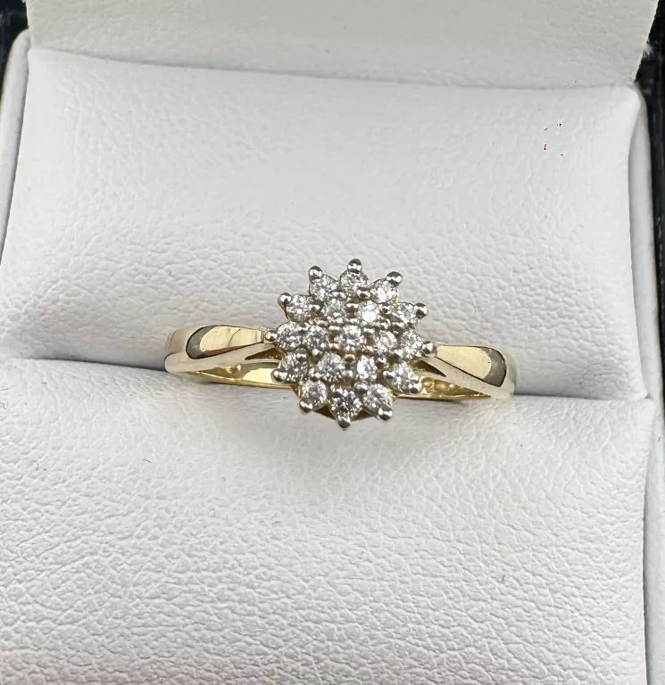ELEGANCKI ZŁOTY PIERŚCIONEK 1,78 G PR.585 14K R.10