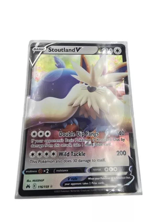 KARTA POKEON - STOUTLAND V 116/159 - CROWN ZENITH - ULTRA RARE