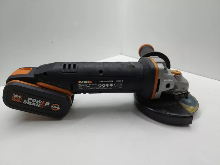 SZLIFIERKA KĄTOWA WORX WX803.9 + AKUMULATOR 4.0AH