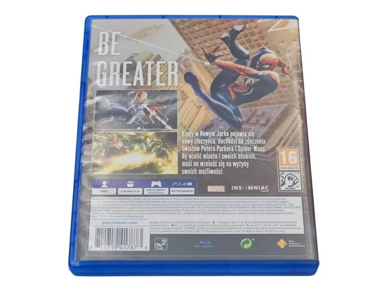 MARVEL'S SPIDER-MAN GRA NA PS4