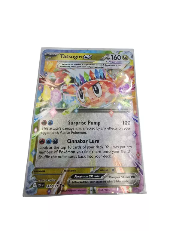 KARTA POKEMON TATSUGIRI EX SURGING SPARKS 2024 ROK 142/191 POKEMON TCG