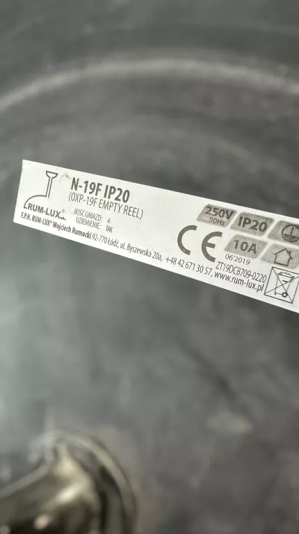 PRZEDŁUŻACZ BĘBNOWY RUM-LUX 15M WARTO OKAZJA