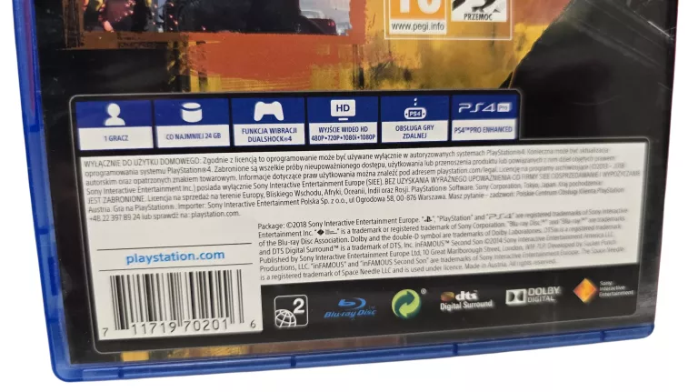 GRA PS4 SECOND SON PL