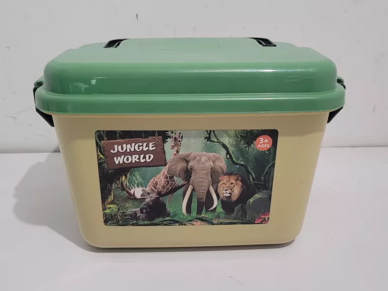 ZESTAW FIGUREK ZWIERZĄT Z MATĄ DO ZABAWY JUNGLE WORLD