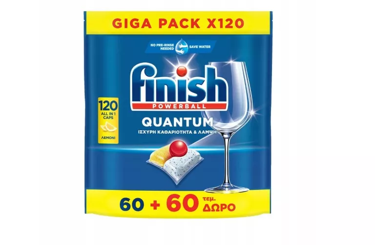 TABLETKI DO ZMYWARKI FINISH CYTRYNOWE POWERBALL QUANTUM