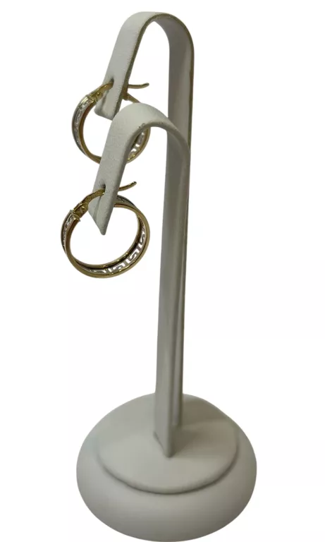 PIĘKNE, ZŁOTE KOLCZYKI GRECKA DROGA 2,34G/P.585/1,7CM