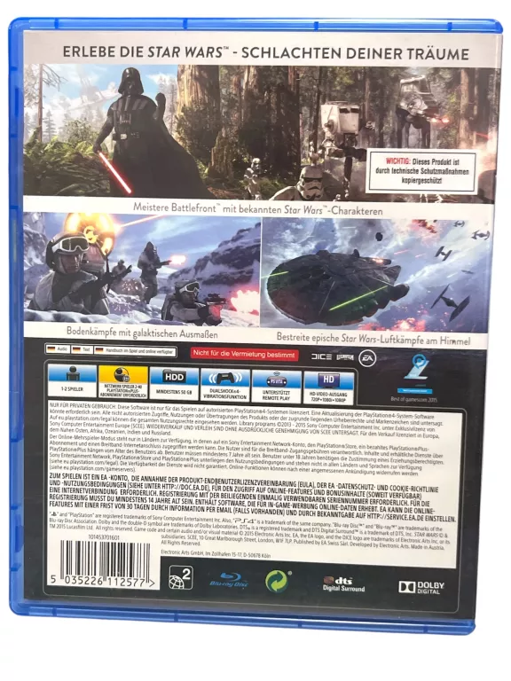 STAR WARS: BATTLEFRONT PLAYSTATION 4 (PS4) PUDEŁKOWA