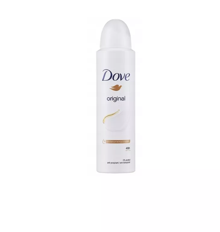 DOVE ORIGINAL DEZODORANT DLA KOBIET SPRAY NAWILŻAJĄCY ANTYPERSPIRANT 150 M