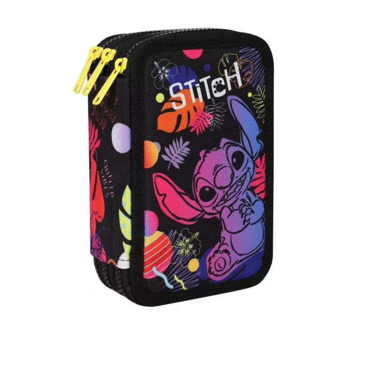 PIÓRNIK SZKOLNY Z WYPOSAŻENIEM COOLPACK JUMPER 3 STITCH DISNEY BLACK CZARN
