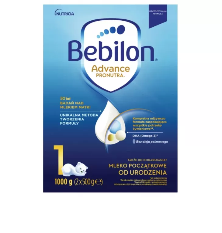 BEBILON 1 ADVANCE PRONUTRA MLEKO POCZĄTKOWE 1000 G