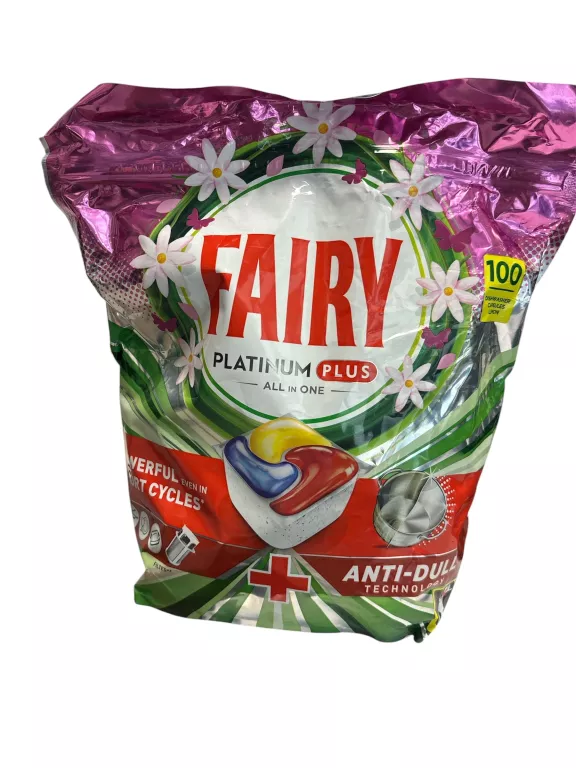 FAIRY PLATINUM PLUS KAPSUŁKI DO ZMYWARKI CYTRYNA 100 SZT
