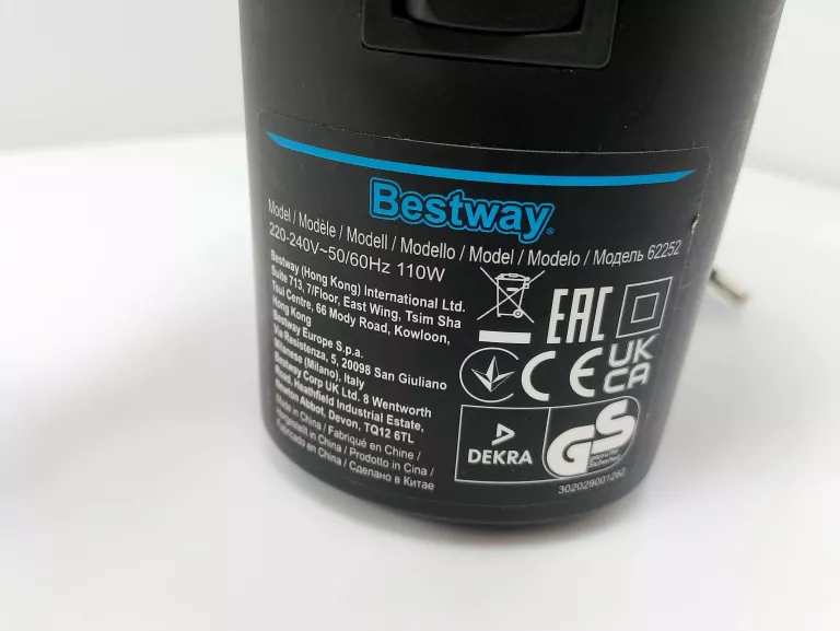 POMPKA ELEKTRYCZNA POWERTOUCH 220/240 V BESTWAY 62252