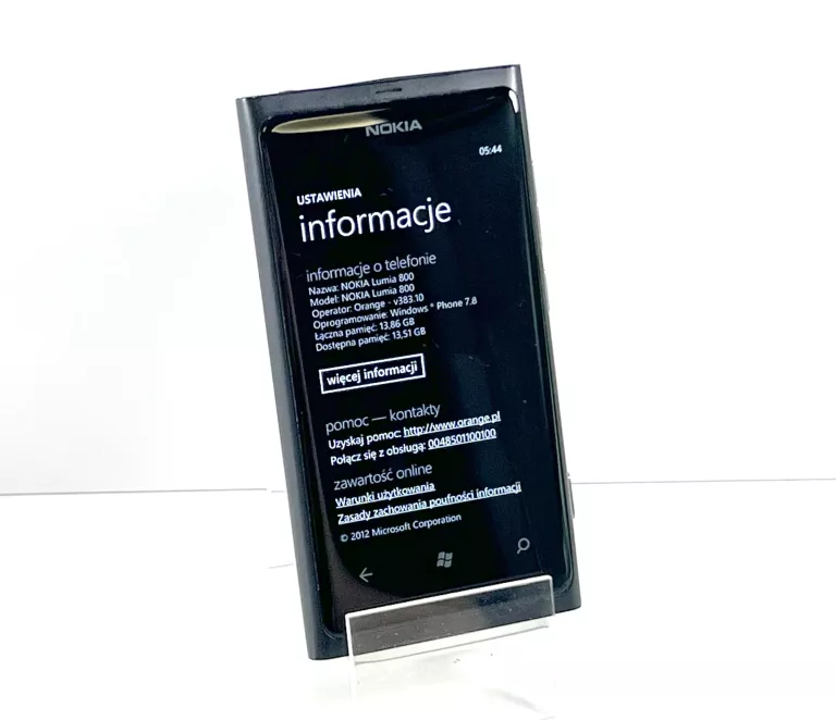 TELEFON NOKIA LUMIA 800 512 MB / 16 GB