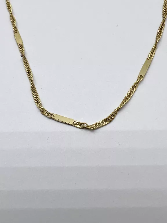 ZŁOTY ŁAŃCUSZEK 1,81GR PR 585 44CM