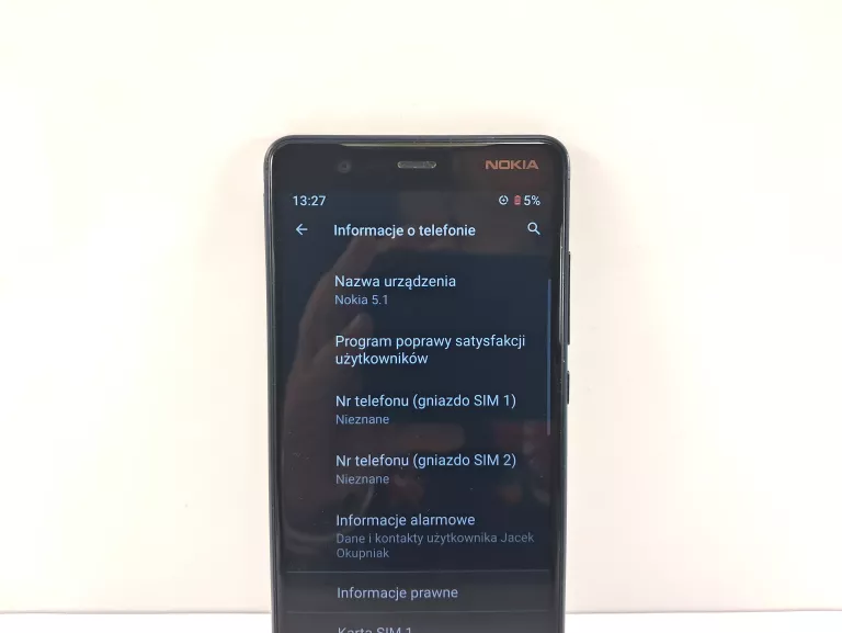TELEFON NOKIA 5.1 2GB / 16GB NIEBIESKI