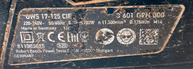 SZLIFIERKA KĄTOWA BOSCH  GWS 17-125 CIE