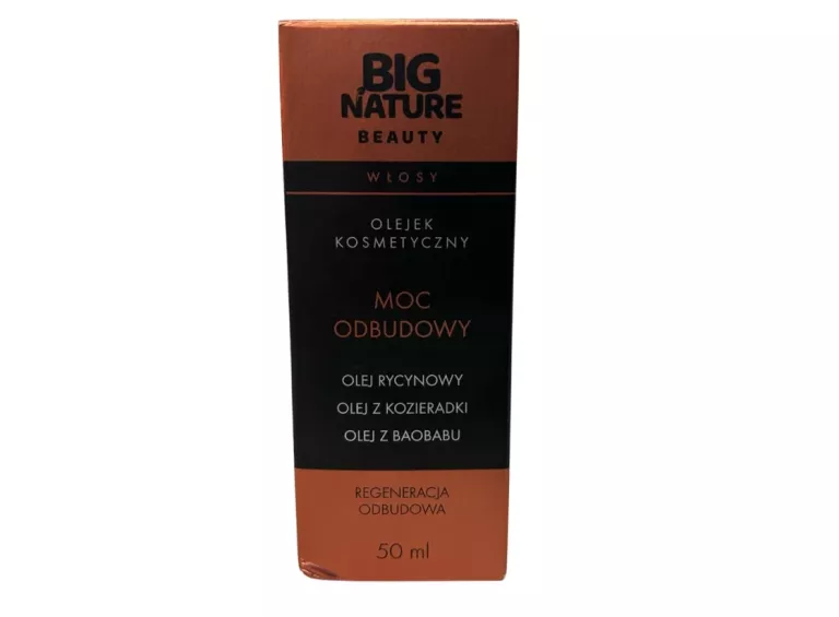 BIG NATURE OLEJEK MOC ODBUDOWY DO WŁOSÓW 50ML OLEJEK RYCYNOWY