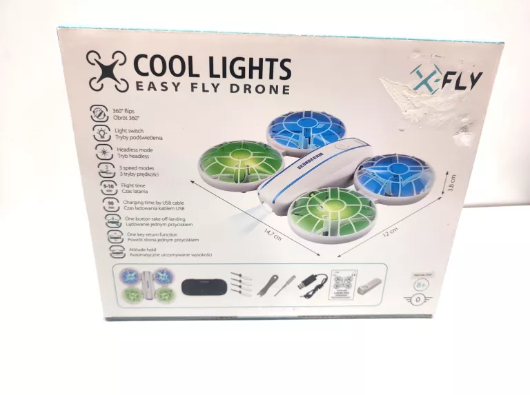DRON COOL LIGHTS EASY FLY DRONE