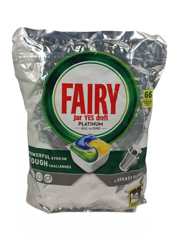 FAIRY PLATINUM CYTRYNA TABLETKI DO ZMYWARKI ALL IN ONE 66 SZTUK